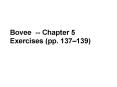 Bovee -- Chapter 5 Exercises (pp. 137 PowerPoint PPT Presentation