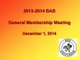 2013-2014 BAB PowerPoint PPT Presentation
