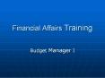 Financial Affairs Training PowerPoint PPT Presentation