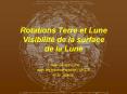 Rotations Terre et Lune Visibilit PowerPoint PPT Presentation
