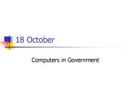 18 October