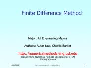 Finite Difference Method