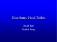 Distributed Hash Tables PowerPoint PPT Presentation