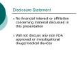 Disclosure Statement PowerPoint PPT Presentation