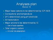 Analyses plan Module 19