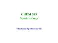 CHEM 515 Spectroscopy PowerPoint PPT Presentation