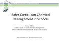 Safer Curriculum Chemical Management in Schools PowerPoint PPT Presentation