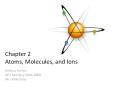Chapter 2 Atoms, Molecules, and Ions PowerPoint PPT Presentation