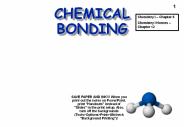 CHEMICAL BONDING