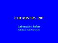 CHEMISTRY 207 PowerPoint PPT Presentation