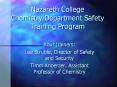 Nazareth College Chemistry Department Safety Training Program PowerPoint PPT Presentation