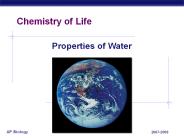 Chemistry of Life
