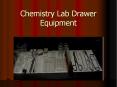 Chemistry Lab Drawer Equipment PowerPoint PPT Presentation
