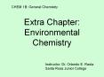 Extra Chapter: Environmental Chemistry PowerPoint PPT Presentation