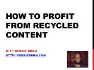 How to Profit from Recycled Content