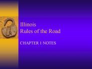 Illinois Rules of the Road