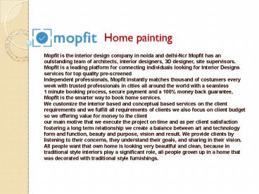 PPT – home painting PowerPoint presentation | free to download - id ...