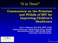 Commentary on the Promises and Pitfalls of HIT for Improving Children PowerPoint PPT Presentation
