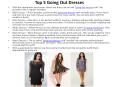 Top 5 Going Out Dresses PowerPoint PPT Presentation