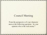 Council Meeting