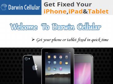 Nt Phone Repairs - Darwin Cellular