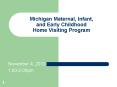 Michigan Maternal, Infant, and Early Childhood Home Visiting Program PowerPoint PPT Presentation