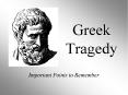 Greek Tragedy PowerPoint PPT Presentation