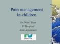 Pain management in children PowerPoint PPT Presentation