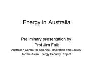 Energy in Australia