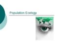 Population Ecology PowerPoint PPT Presentation