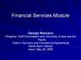Financial Services Module PowerPoint PPT Presentation