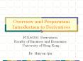 FINA0301 Derivatives Faculty of Business and Economics University of Hong Kong PowerPoint PPT Presentation