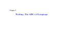 Writing: The ABCs of Language PowerPoint PPT Presentation