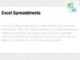 Excel Spreadsheets PowerPoint PPT Presentation