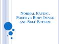 Normal Eating, Positive Body Image and Self Esteem PowerPoint PPT Presentation