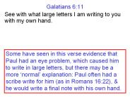 Galatians 6:11