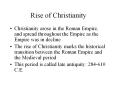 Rise of Christianity PowerPoint PPT Presentation