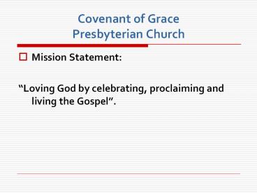 Covenant of Grace Presbyterian Church