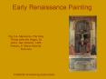 Early Renaissance Painting PowerPoint PPT Presentation