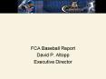 FCA Baseball Report PowerPoint PPT Presentation