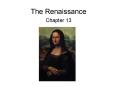 The Renaissance PowerPoint PPT Presentation