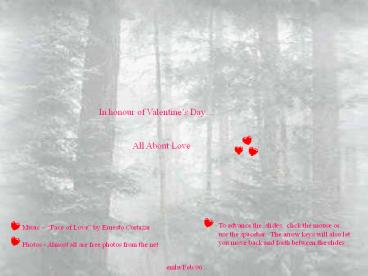 In honour of Valentine