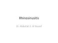 Rhinosinusitis PowerPoint PPT Presentation
