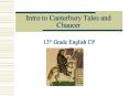 Intro to Canterbury Tales and Chaucer PowerPoint PPT Presentation