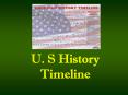 U. S History Timeline PowerPoint PPT Presentation
