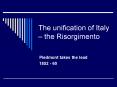 The unification of Italy  PowerPoint PPT Presentation