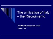 The unification of Italy 
