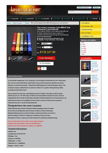 ultra starker laserpointer