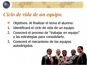 Ciclo de vida de un equipo.