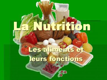 La Nutrition